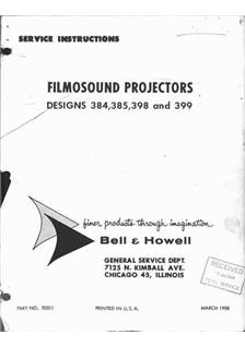 Bell and Howell 399 manual. Camera Instructions.